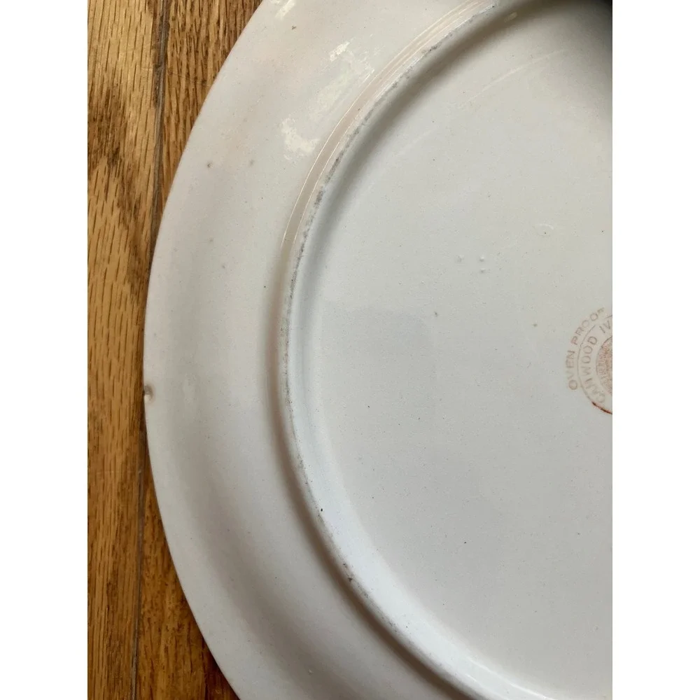 Universal Potteries Camwood Ivory Blu Colonial‎ Kitchen Oval Platter